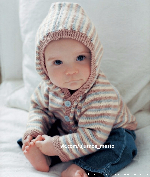Baby-Pullover-Streifenmuster (593x700, 245Kb)