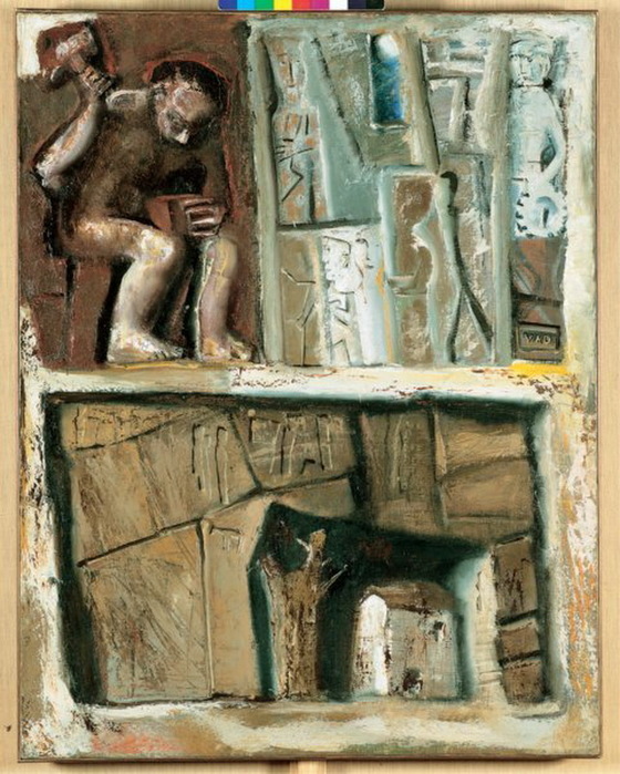 1949 Il lavoro, olio su tela, Forli', Pinacoteca Civica, Collezione Verzocchi (560x700, 158Kb)