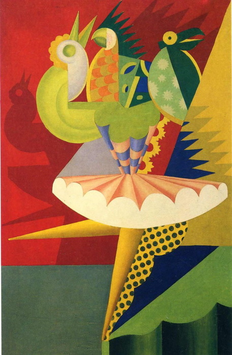 1917 Rotazione di ballerina e pappagalli.   142  90 .  (2) (457x700, 107Kb)
