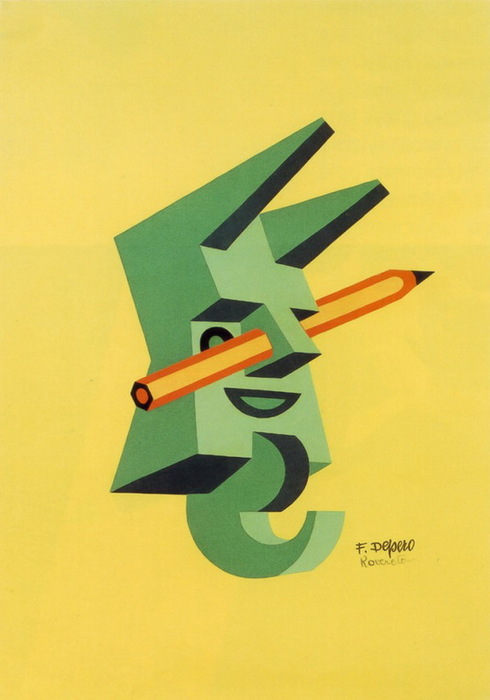 1927-1928 Pencil through the Nose, collage, Studio 53 Arte, Rovereto (Trento) (490x700, 65Kb)