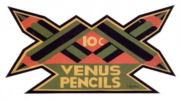 1929-30 10c. Venus Pencil, a project for an advertisement window-stand, collage, Fondo Depero at Mart, Rovereto (Trento) (700x389, 79Kb)