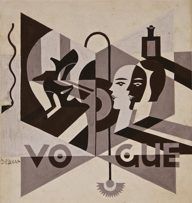 1929 Vogue - Study for a Cover, (659x700, 82Kb)