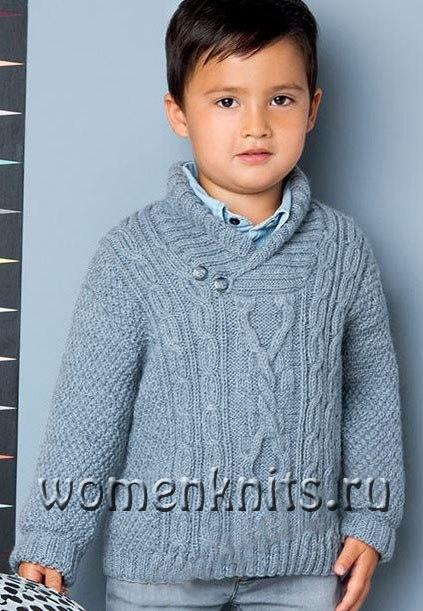 Вязание детского пуловера для мальчика спицами: на года, , , лет