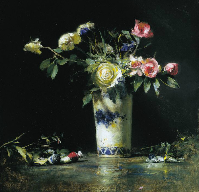ef83884ad75747ba27964da890d51417--david-leffel-painted-flowers (700x675, 224Kb)