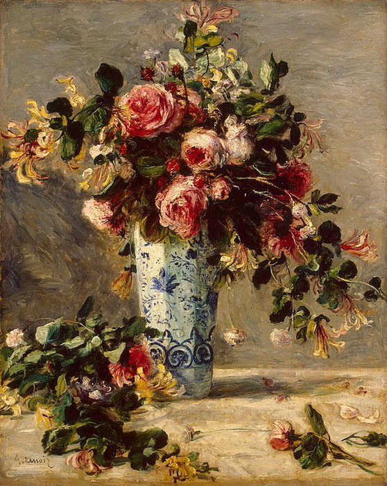 1880-1881 Roses-and-Jasmine-in-a-Delft-Vase (стр.99) (558x700, 210Kb)