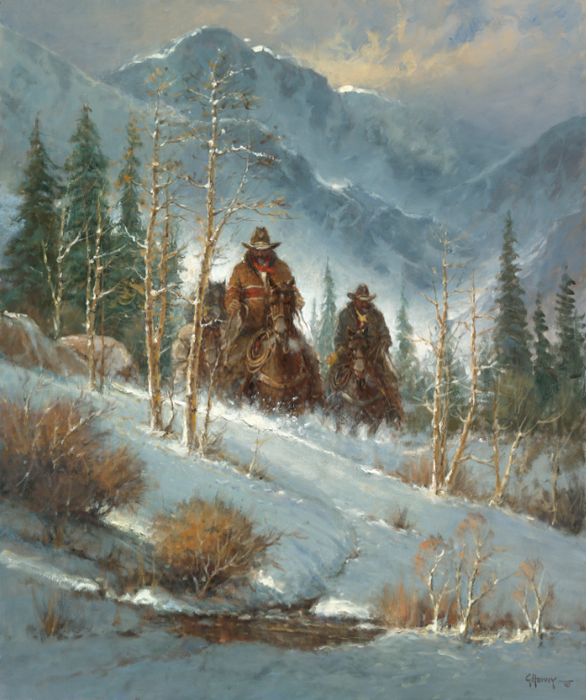 Rocky Mountain Cowhands (586x700, 644Kb)