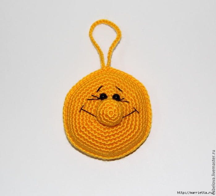Солнышко крючком - интерьерная детская игрушка (13) (700x632, 164Kb)