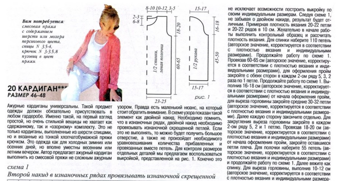 Жакет водопад из роз схема и описание