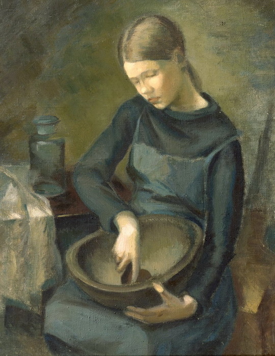 1924-1925 Девочка с миской. ГРМ (540x700, 136Kb)