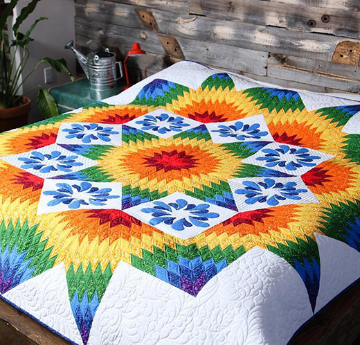 Star Rise Star Fall Quilt (520x498, 314Kb)