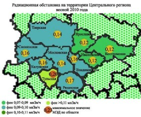 Карта радона в московской области