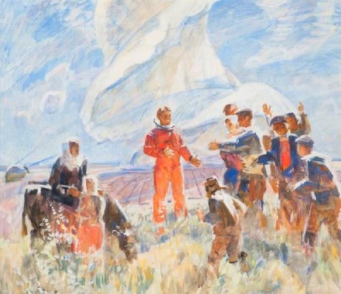 Гагарин художник картины