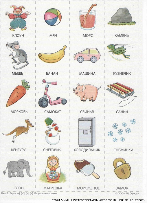 Картинки звуки м мь