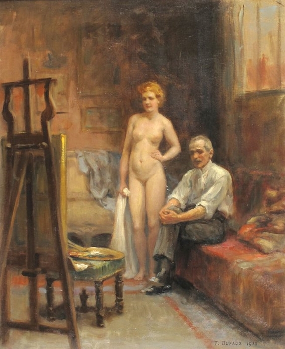 Frederic Dufaux - Painter And Model (572x700, 259Kb)