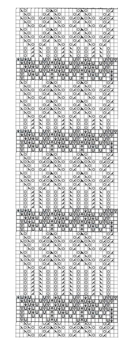узор для кофточки совмещенный3 (266x700, 146Kb)