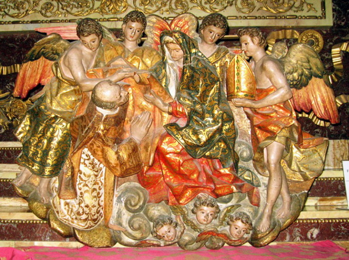  Sculpture in Toledo's Cathedral (1587  Painted wood  85 x 125 cm Toledo's cathedral, Toledo, Spain) (700x521, 193Kb)