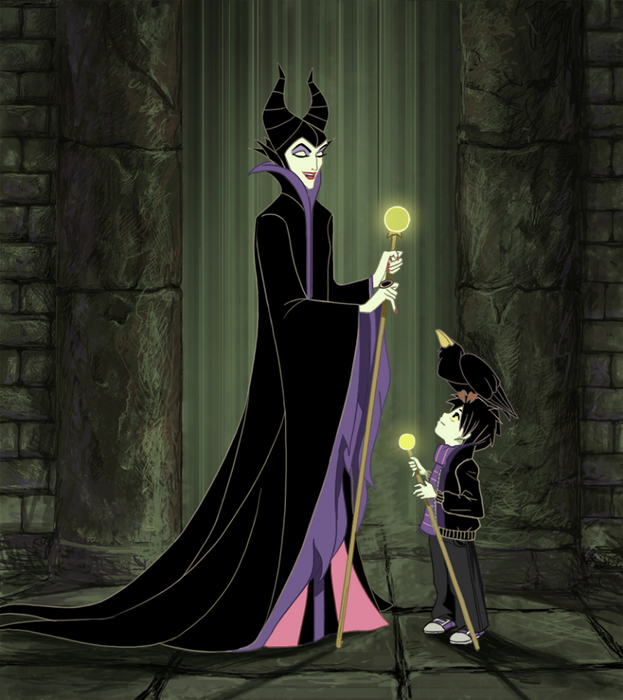 commision__maleficent_with_malphas_by_altena21-d629y1t (623x700, 400Kb)
