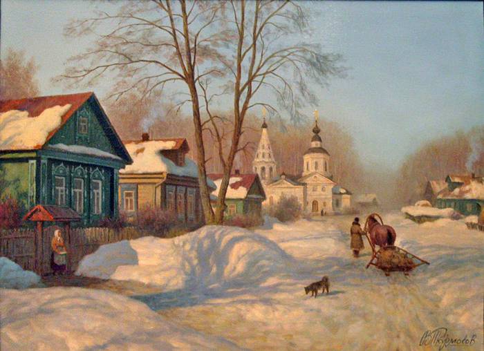 художник Тормосов В. ясный морозный день (700x508, 53Kb)