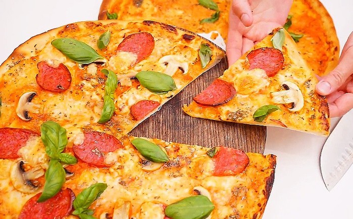 Рецепт пицца на тонком тесте с фото