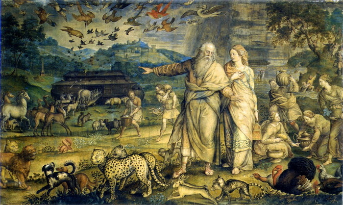 1559 Вход в Ноев ковчег. Эскиз для гобелена (700x418, 162Kb)