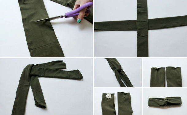 Как сделать повязку тюрбан из футболки
