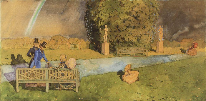 Konstantin-Somov-Promenade-after-Rain-1 (700x345, 294Kb)