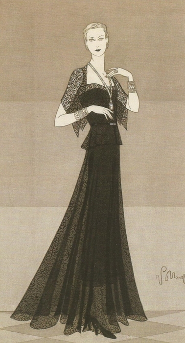 Мода 30 х годов платья прически