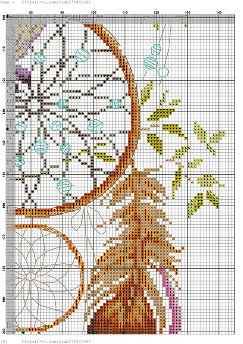 Вышивка крестом ловец снов схемы