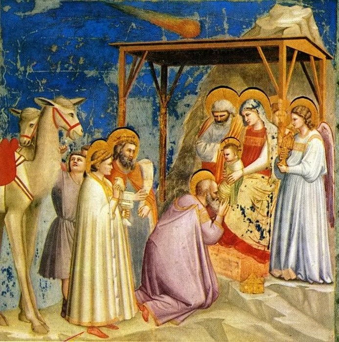 Giotto_-_Scrovegni_-«Поклонение волхвов» (893x900, 164Kb)