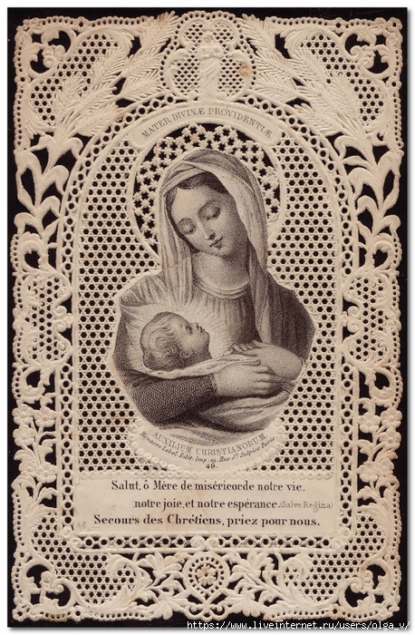 Mother of Diving Providenc Help of Christians Hail Mother of Mercy our life our joy and our hope Help of Christians pray for us Bouasse Lebel 49 (458x700, 378Kb)