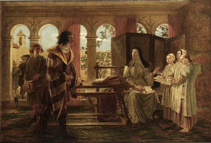 Der Besuch Boccaccios bei Dantes Tochter in Ravenna. , . 68  99,5 .    2005 (700x475, 128Kb)