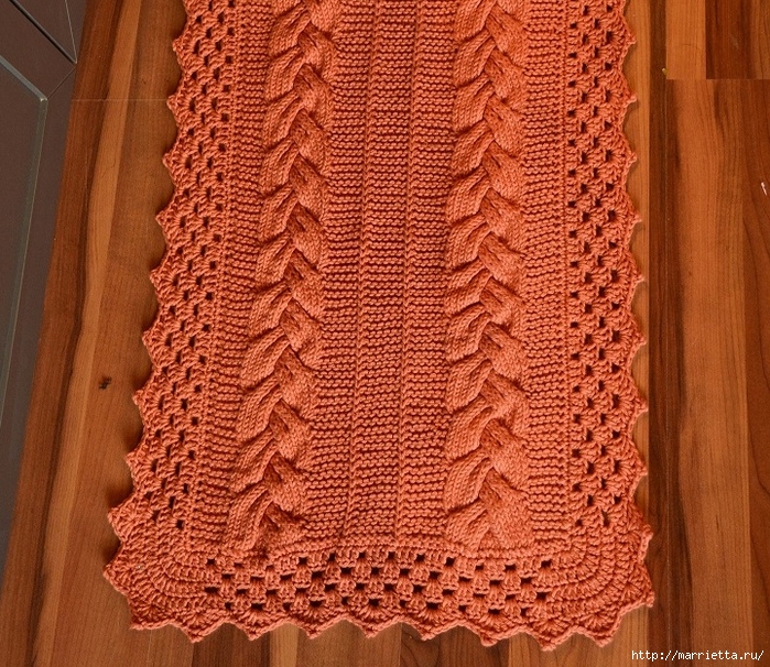 Набор ковриков спицами. Схема вязания (1) (700x606, 475Kb)