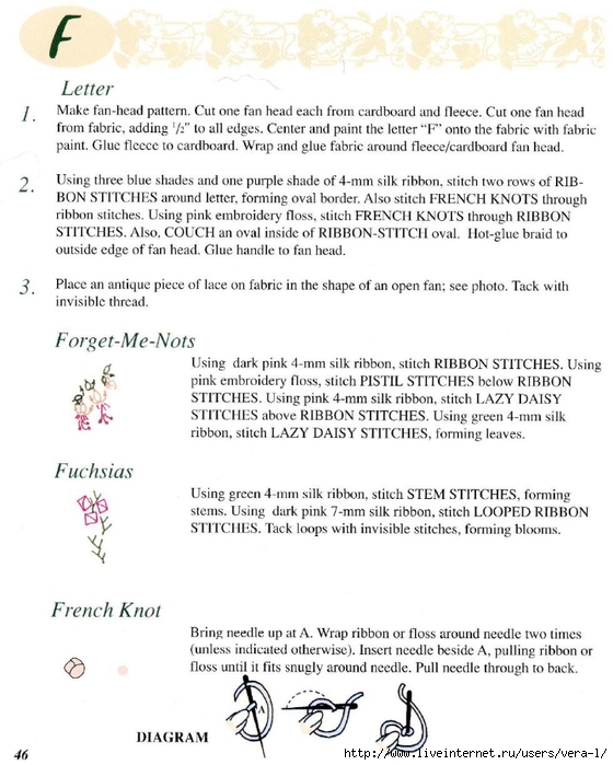 Mary Jo Hiney, Joy Anckner - Ribbon Basics. All The Stitches & Techniques Of Silk Ribbon Work & Embroidery - 1996_35 (560x700, 222Kb)