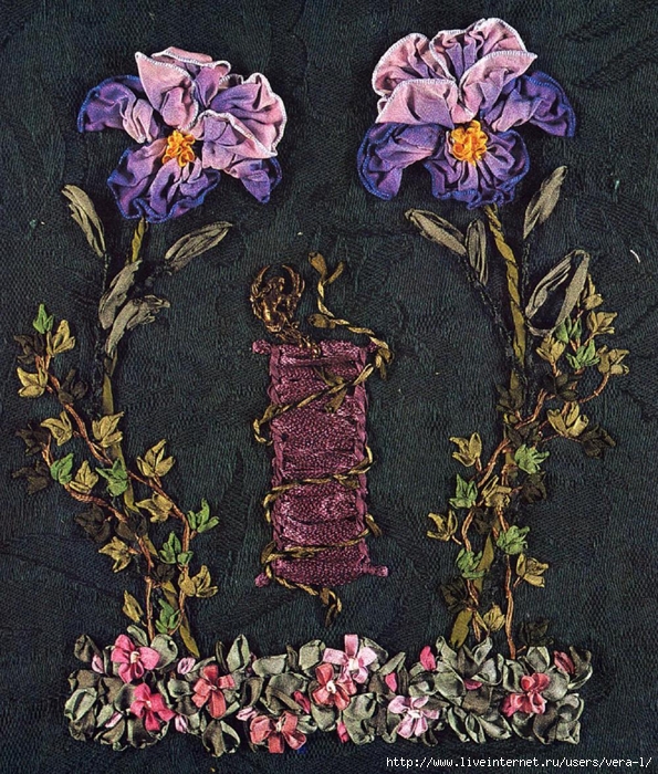 Mary Jo Hiney, Joy Anckner - Ribbon Basics. All The Stitches & Techniques Of Silk Ribbon Work & Embroidery - 1996_45 (595x700, 477Kb)