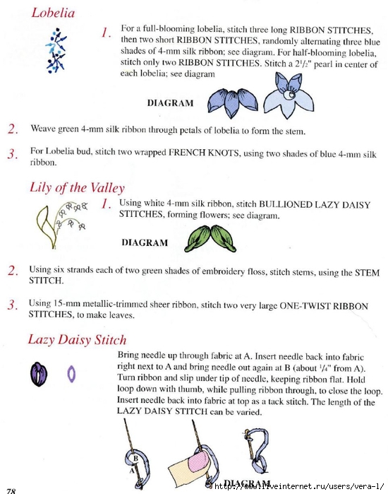 Mary Jo Hiney, Joy Anckner - Ribbon Basics. All The Stitches & Techniques Of Silk Ribbon Work & Embroidery - 1996_61 (550x700, 205Kb)