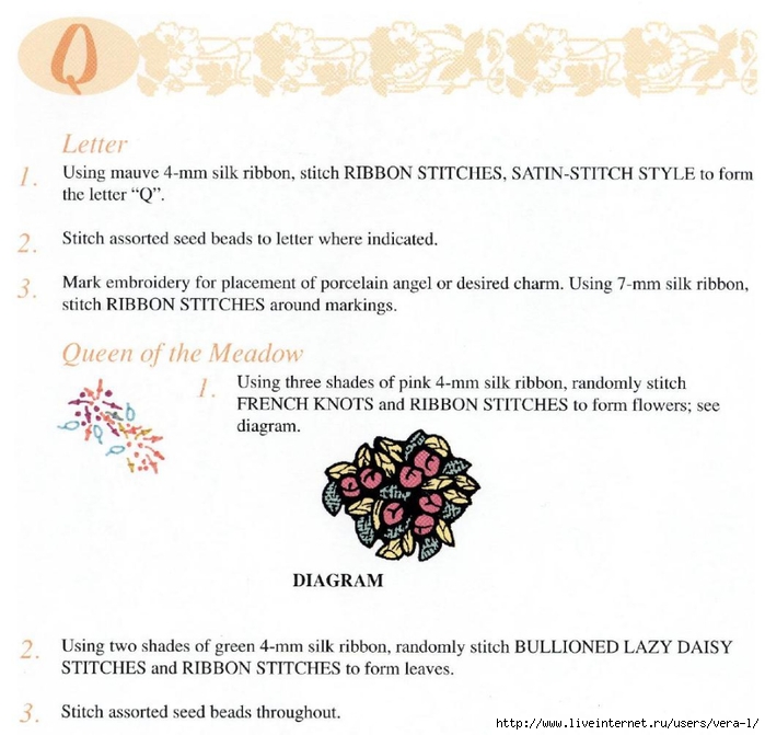 Mary Jo Hiney, Joy Anckner - Ribbon Basics. All The Stitches & Techniques Of Silk Ribbon Work & Embroidery - 1996_84 (700x671, 223Kb)