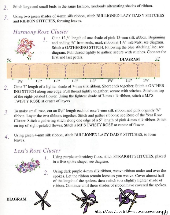Mary Jo Hiney, Joy Anckner - Ribbon Basics. All The Stitches & Techniques Of Silk Ribbon Work & Embroidery - 1996_90 (556x700, 285Kb)