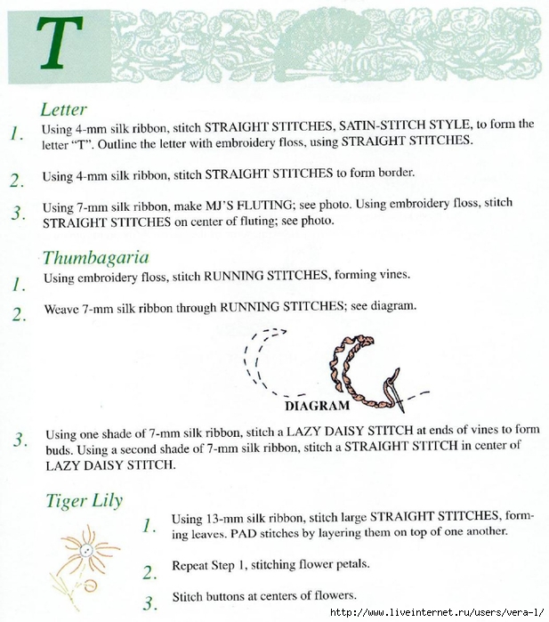 Mary Jo Hiney, Joy Anckner - Ribbon Basics. All The Stitches & Techniques Of Silk Ribbon Work & Embroidery - 1996_104 (617x700, 249Kb)