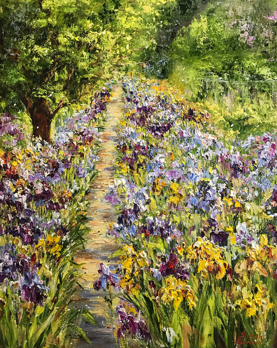 A_PATH_IN_THE_GARDEN_2019_50X40 (556x700, 738Kb)