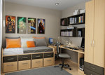  sweet-bedroom-inspiration-beside-small-workspace-under-black-bookshelf (700x500, 304Kb)