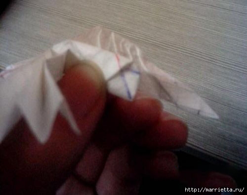 АНГЕЛ из бумаги в технике трехмерное оригами (15) (500x396, 76Kb)