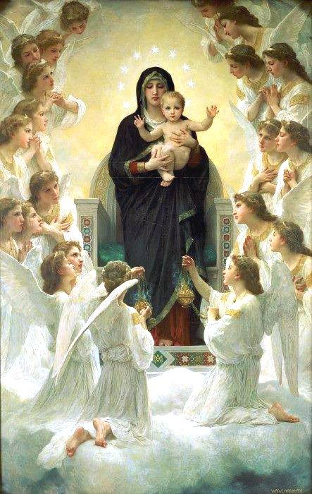 Адольф Вильям Бугро ?Regina Angelorum (Царица ангелов) 1900 (443x700, 291Kb)