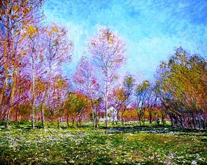 1 Claude Monet, Spring in Giverny, 1890 (673x538, 646Kb)