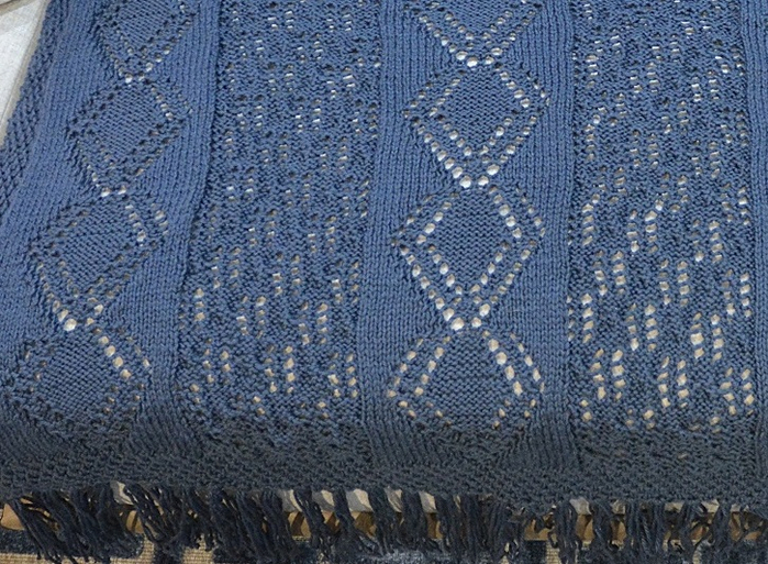 Вязание спицами накидки на диван. Схемы вязания (2) (700x513, 476Kb)