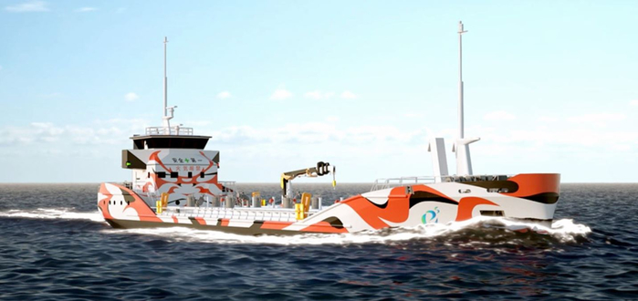 An image of the zero-emission electric tanker (700x330, 175Kb)