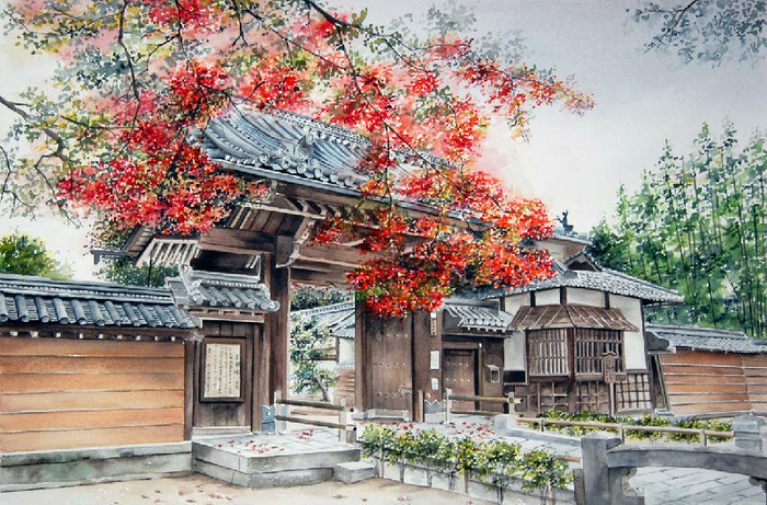 Porte palais Impérial Kyoto (700x461, 528Kb)
