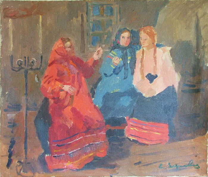 Картина три девицы
