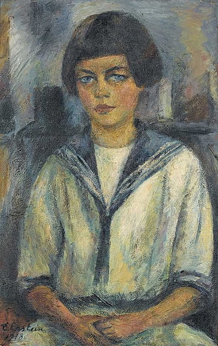 1918     (Sitzendes Mädchen im Matrosenanzug). , . 6240,5 .  Dobiaschofsky Auktionen.  (442x700, 156Kb)