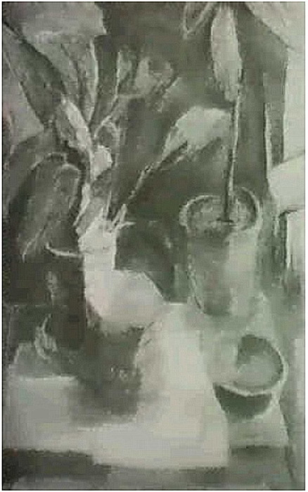 1945 NATURE MORTE AUX FLEURS. , . 65  54 .  (438x700, 79Kb)