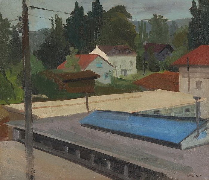 Ansicht eines Dorfes im Süden ..   , 50 x 58 cm.  Galerie Fischer Auktionen AG,  2014. (700x602, 143Kb)